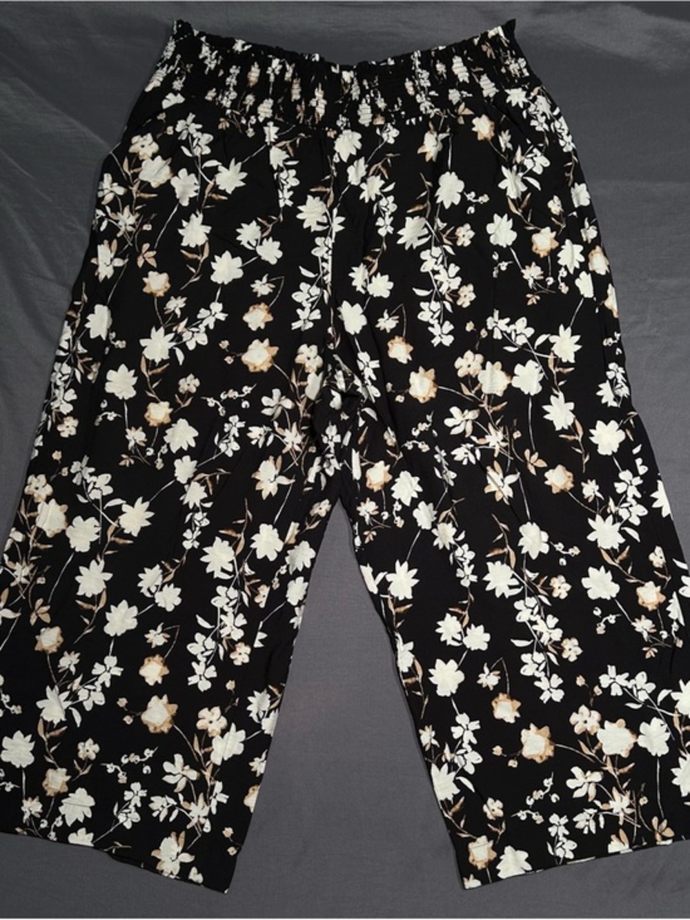 Simply Vera Vera Wang Floral Wide Leg Crop Pants